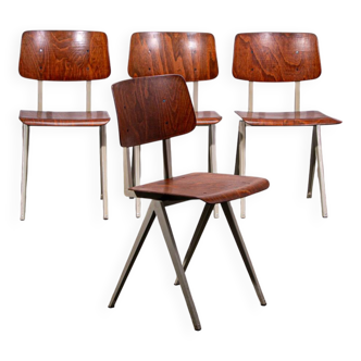 4x S16 chair by Galvanitas. Circa 1970.