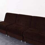 Canapé modulaire allemand du milieu du XXe siècle, années 1970.