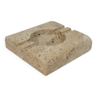 Large vintage travertine ashtray Fratelli Mannnelli Italy 1970s