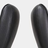 Exceptional De Sede DS50 lounge chair in black leather, Switzerland ca. 1980