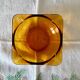 Vintage amber glass ashtray Duralex Saint Gobain