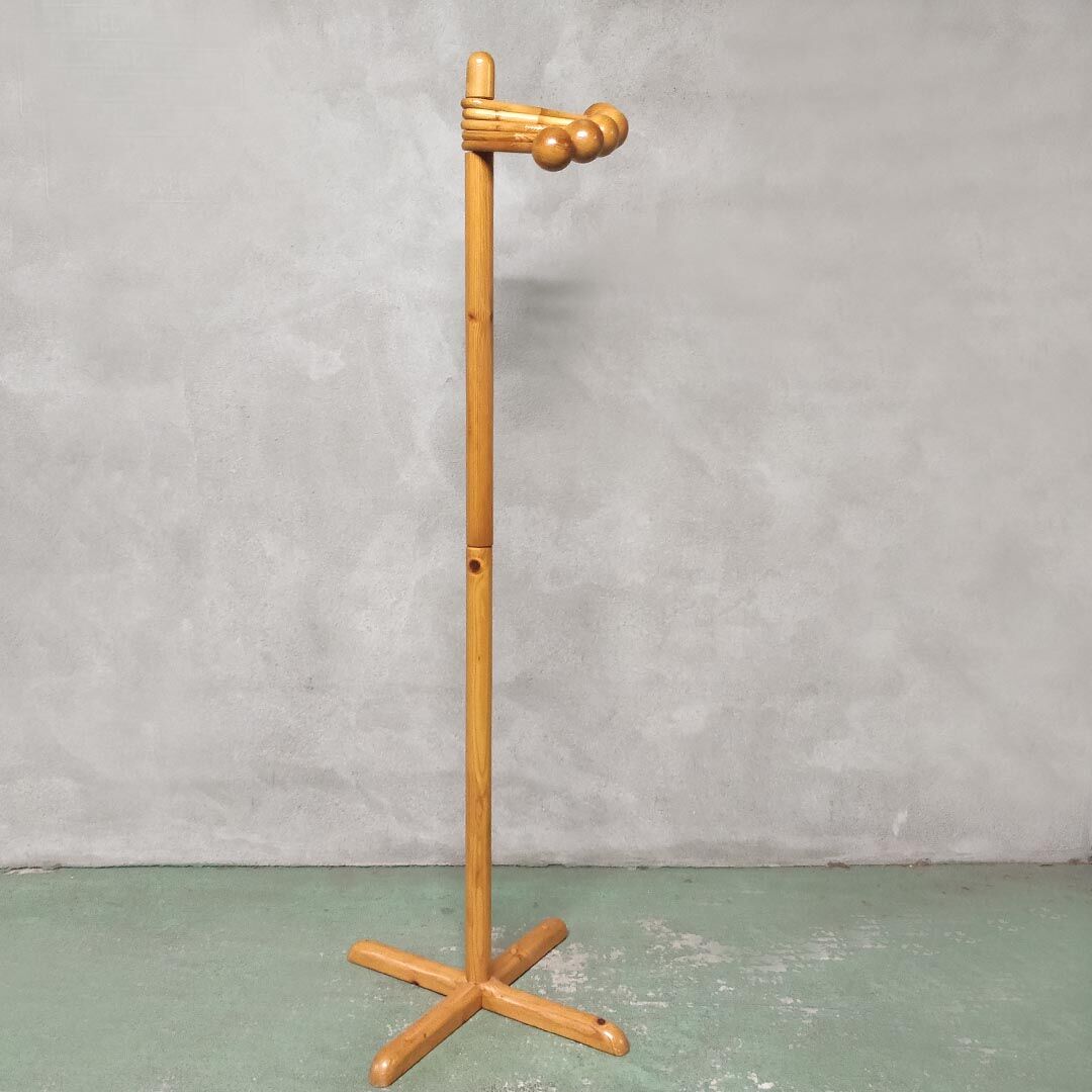 Door coats on foot 5 patères orientable wooden balls
