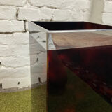 Vintage umbrella door in plexiglass and chrome