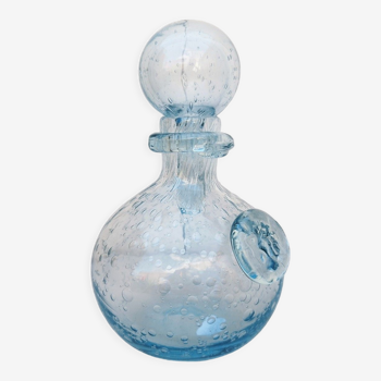 Glass bottle blown glassware Biot vintage