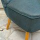 Midnight blue vintage cocktail chair