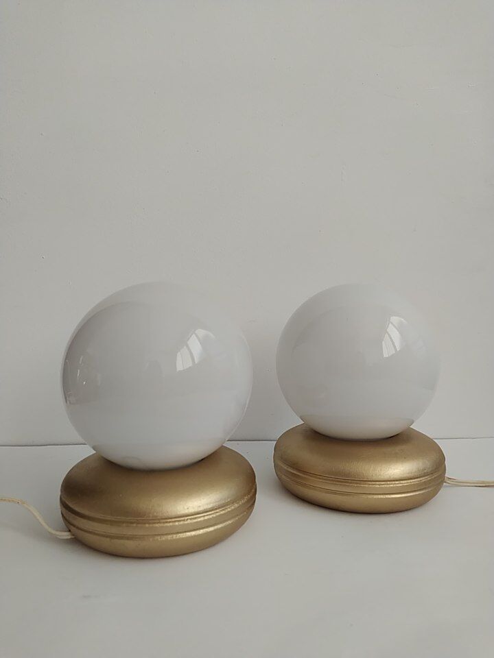 Pair of vintage bedside lamps