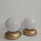 Pair of vintage bedside lamps