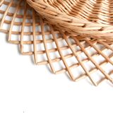 Wicker sun dish, 70s