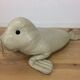 Omersa seal, white leather foot rest