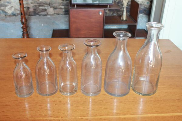 Set de 6 carafes à cidre série complète de dégradés