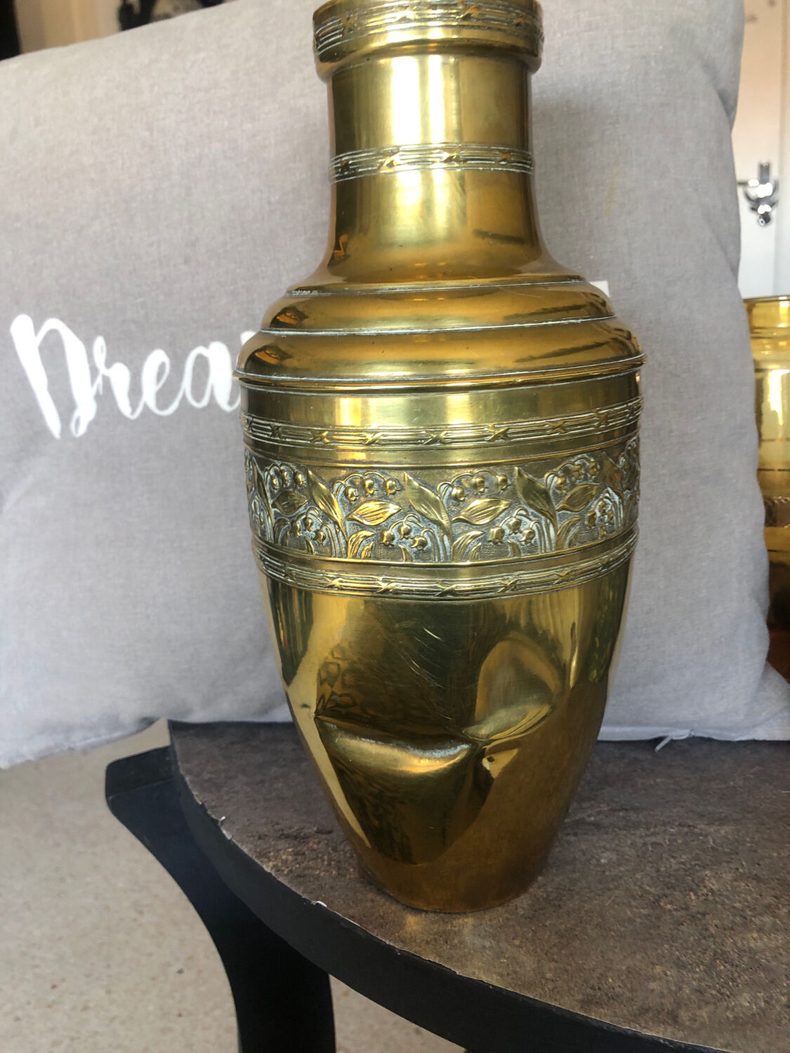 Brass vase Unis France