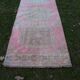 Vintage Turkish hallway rug 88x680 cm
