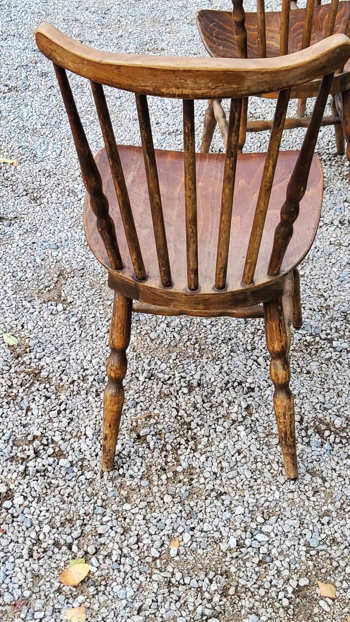 Set de 6 chaises de bistrot Baumann vintage des années 60