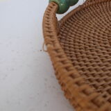 Round wicker top