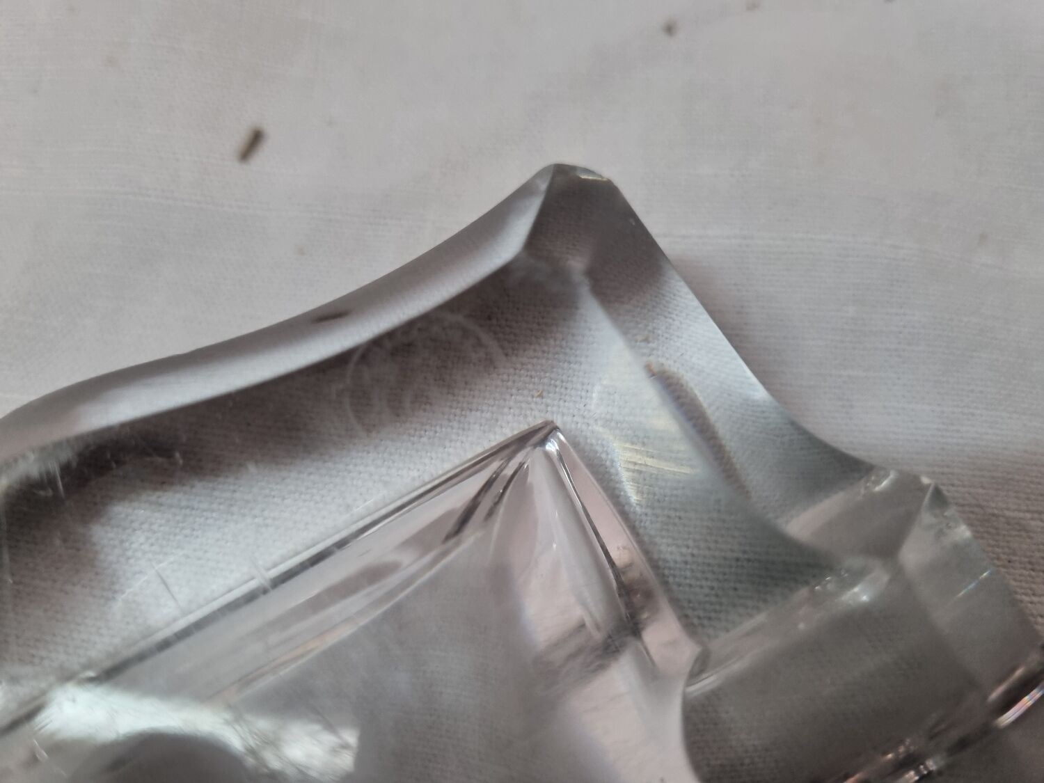 Baccarat crystal ashtray