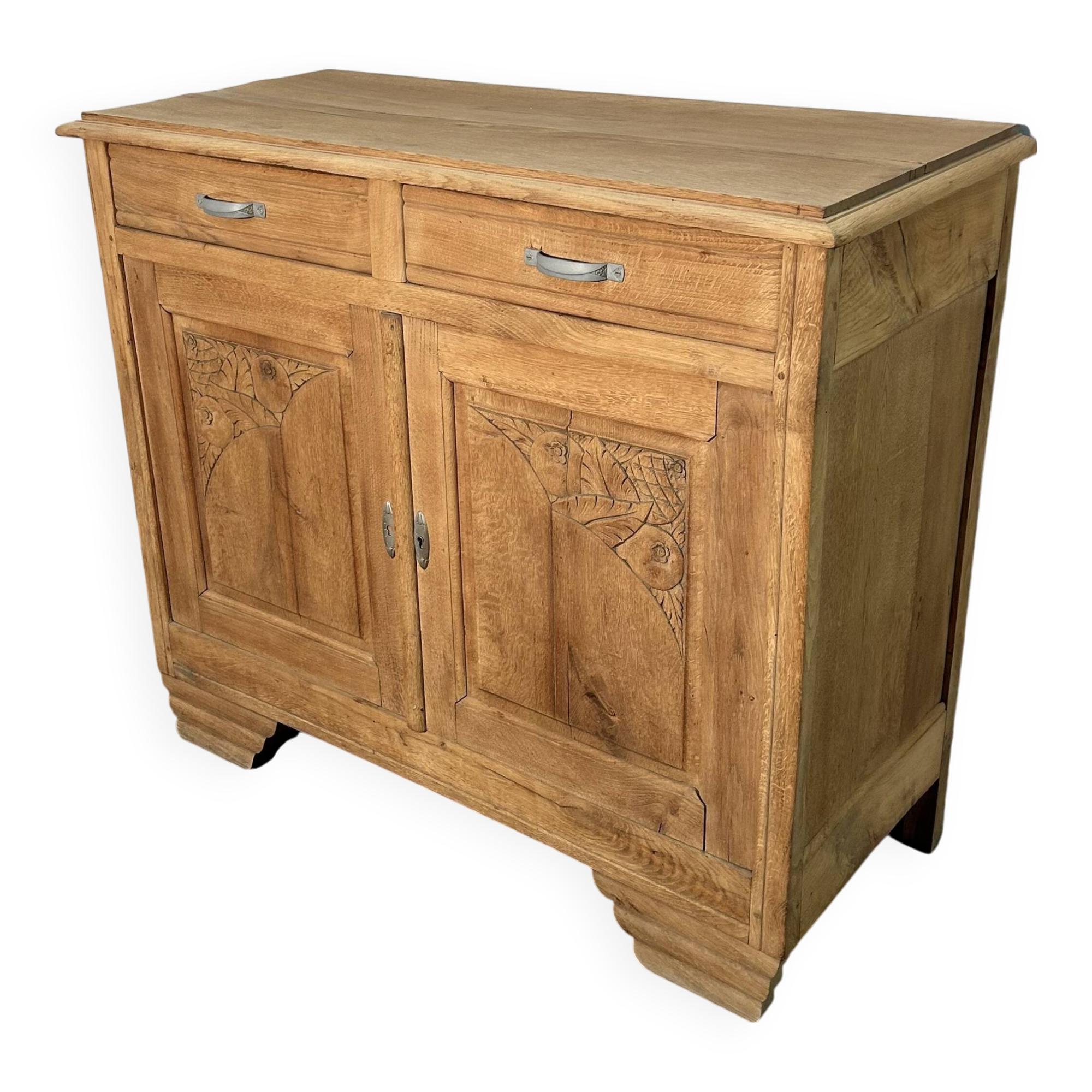 Art Deco sideboard in solid airbrushed oak