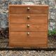 Commode vintage bois brut massif 1950