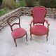Armchair and chair Louis Philippe
