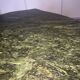Green marble and carved gilded wood coffee table – Louis XV style