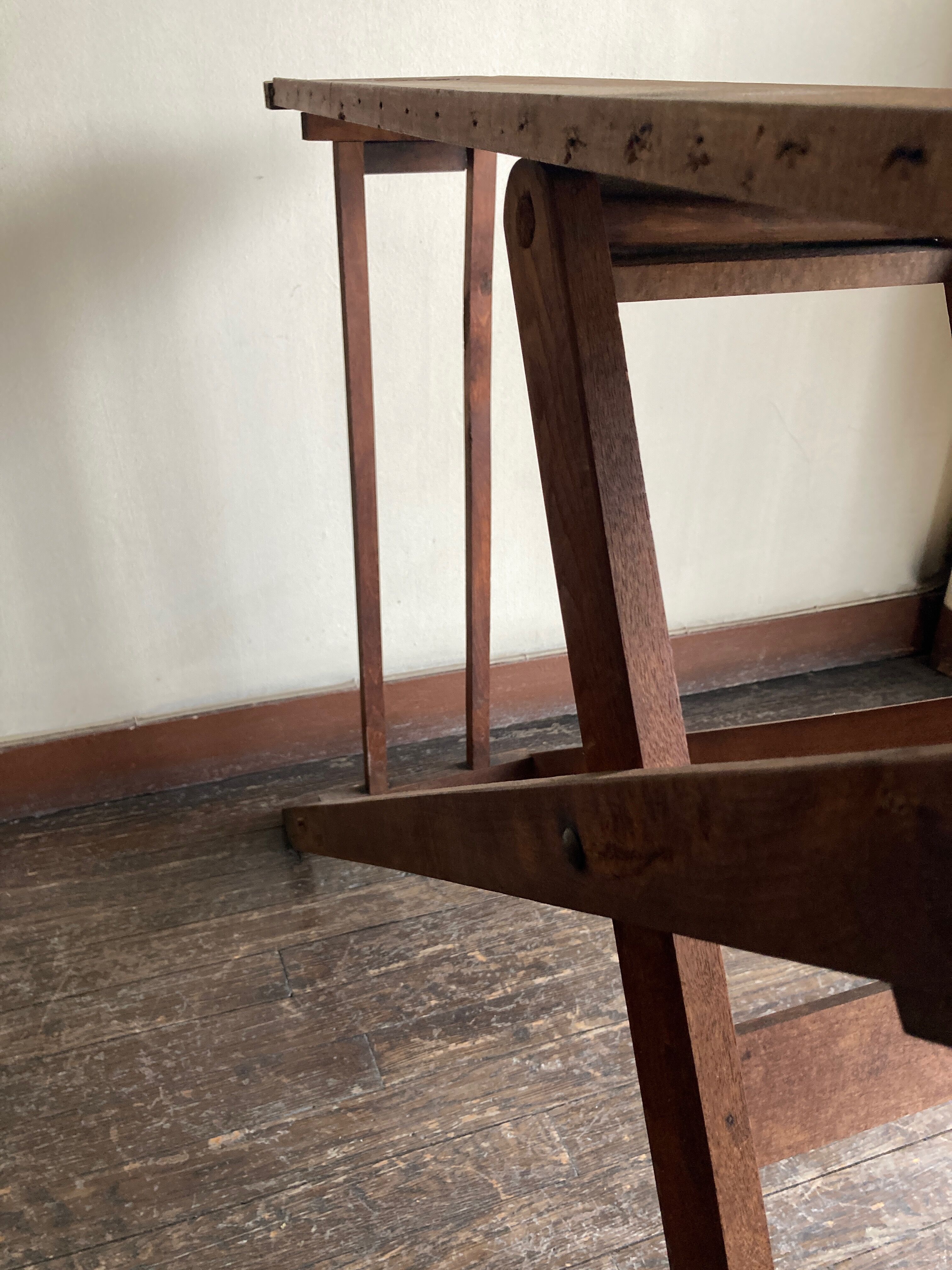 1900 folding ironing console table