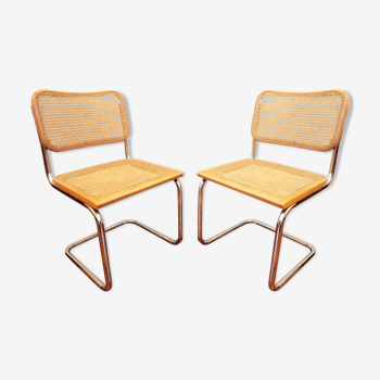 Pair of Cesca B32 chairs by Marcel Breuer