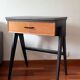 Vintage Sewing Machine Furniture Small Console Desk