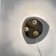 Vintage Pop Art Space Age Bronze mirrored Wall Lamp, Eglo, Germany, 1980s