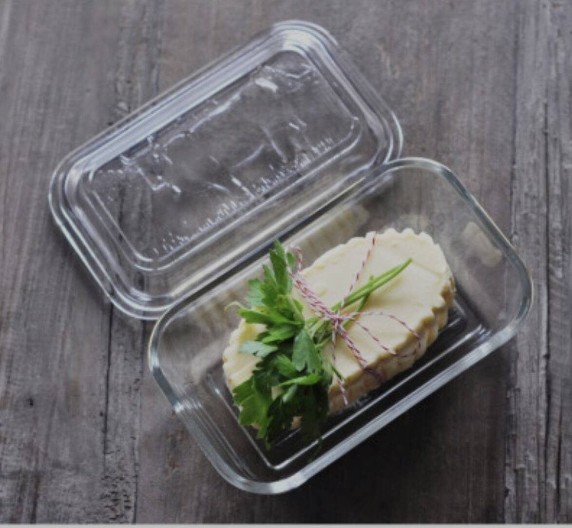 Arcopal cow butter dish
