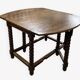 Solid wood farmhouse table with drop-leaves