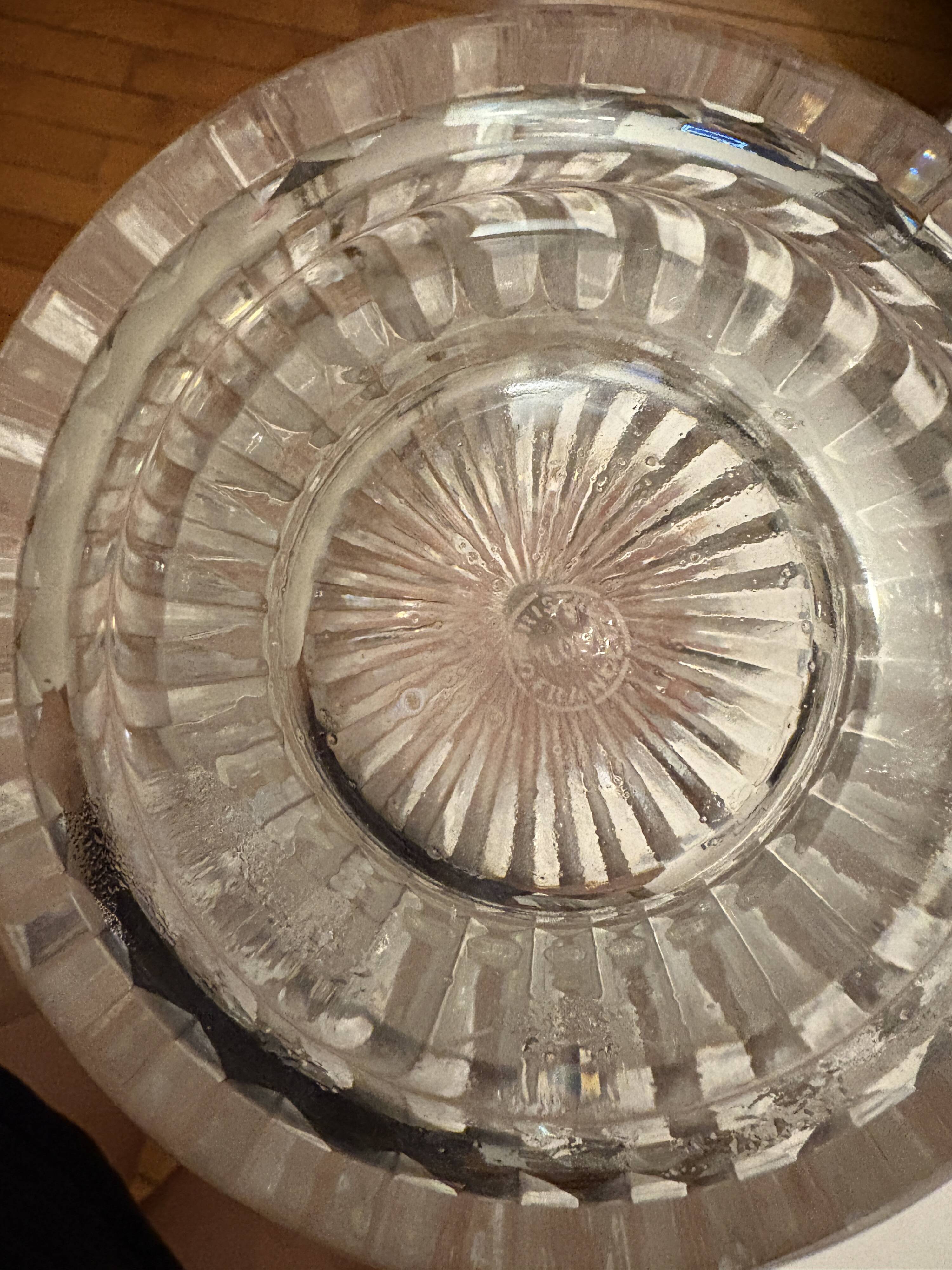 Crystal carafe from Saint-Louis with a stopper