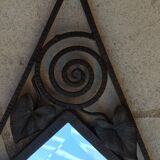 Diamond art nouveau mirror, 23x47cm