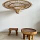 Suspension rattan saucer iron frame D:120 H:60