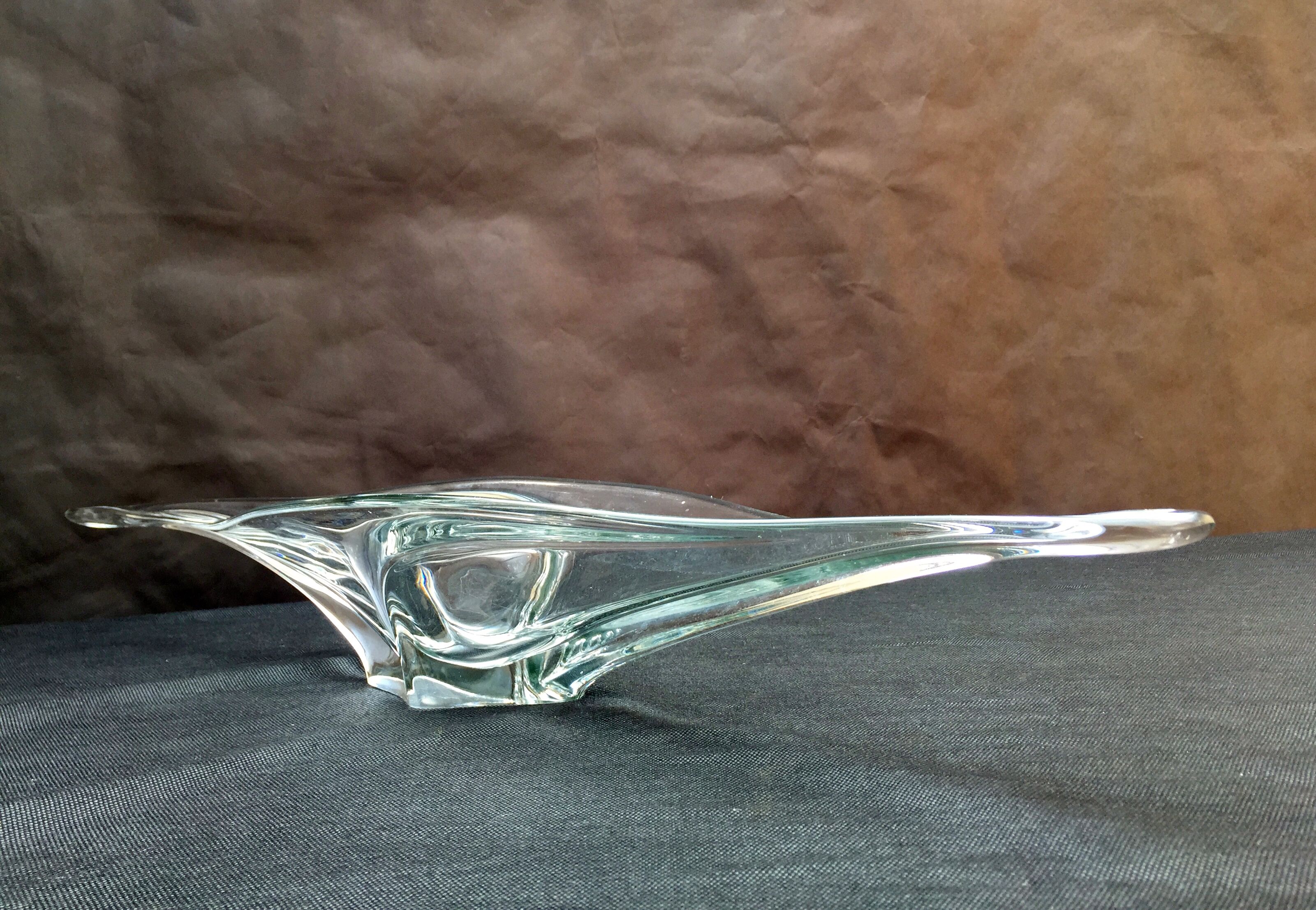 Long crystal fruit cup 1950 for thread or center table