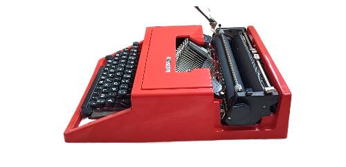 Machine a ecrire olivetti oxford s rouge