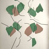 André beaudin, untitled, 1970. original lithograph signed in pencil