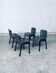 Postmodern Leather Dining Chairs, Italy, 1980s, Set of 4