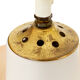 Pendant light in opaline glass with aluminum shade. Sweden 1960s