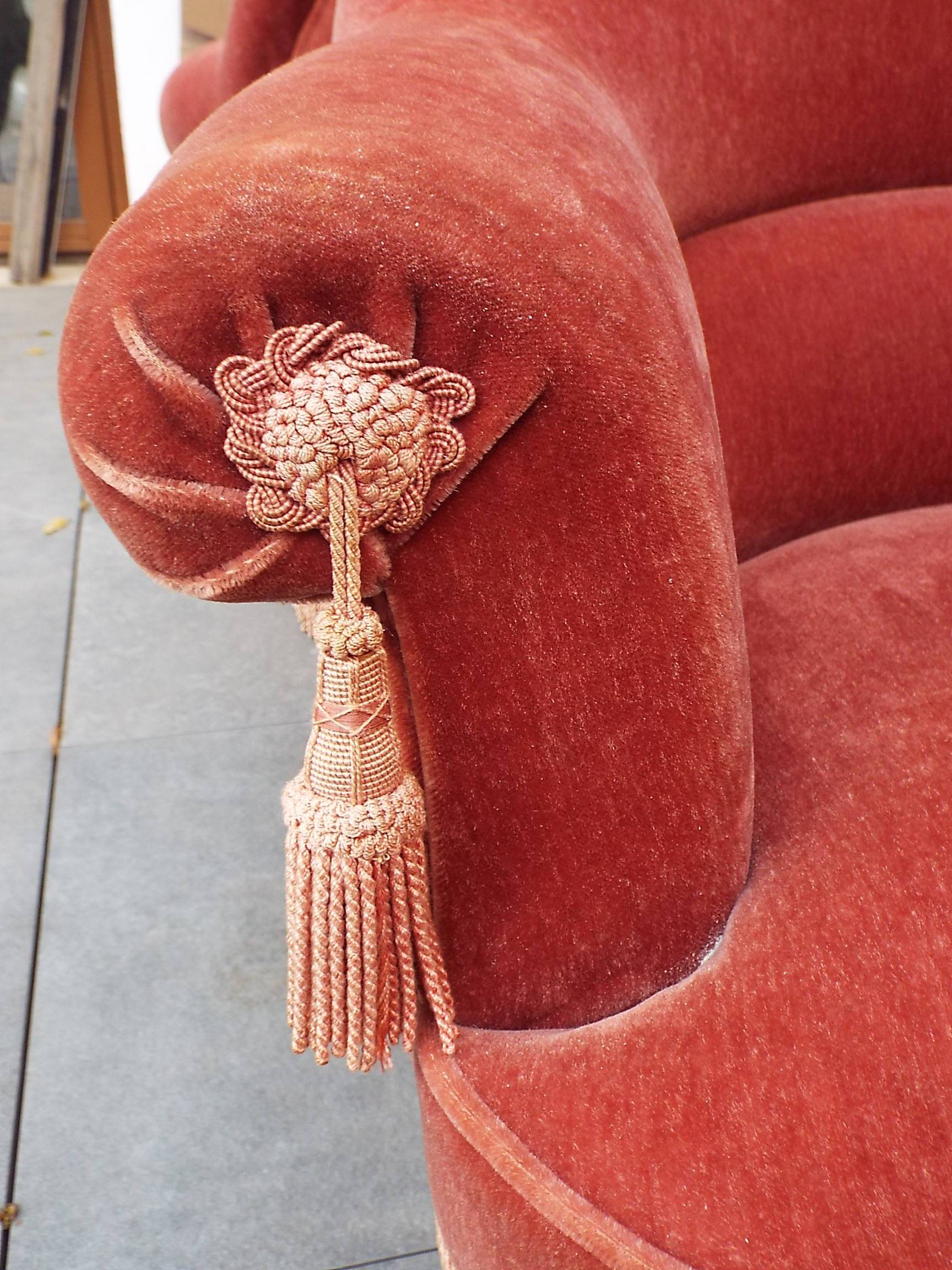 Paire de fauteuils crapaud velours