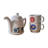 Duo of Italian porcelain mugs