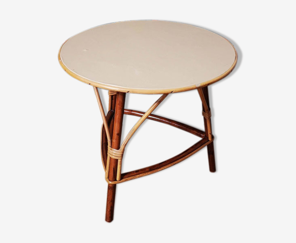 Table basse en rotin