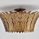 Mid-century Spanish flush mount sunburst