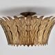 Mid-century Spanish flush mount sunburst