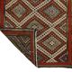Grand Turkish Kilim Usak Vintage 200x327 cm Geometric Handwoven