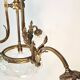 Lustre majestueux en laiton & cristal taillé – Fin XIXe