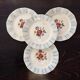 4 vintage Sarreguemines “Claude” dinner plates - Earthenware with floral decoration