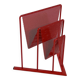 Red magazine rack by Markus Börgens for D-Tec, 1980