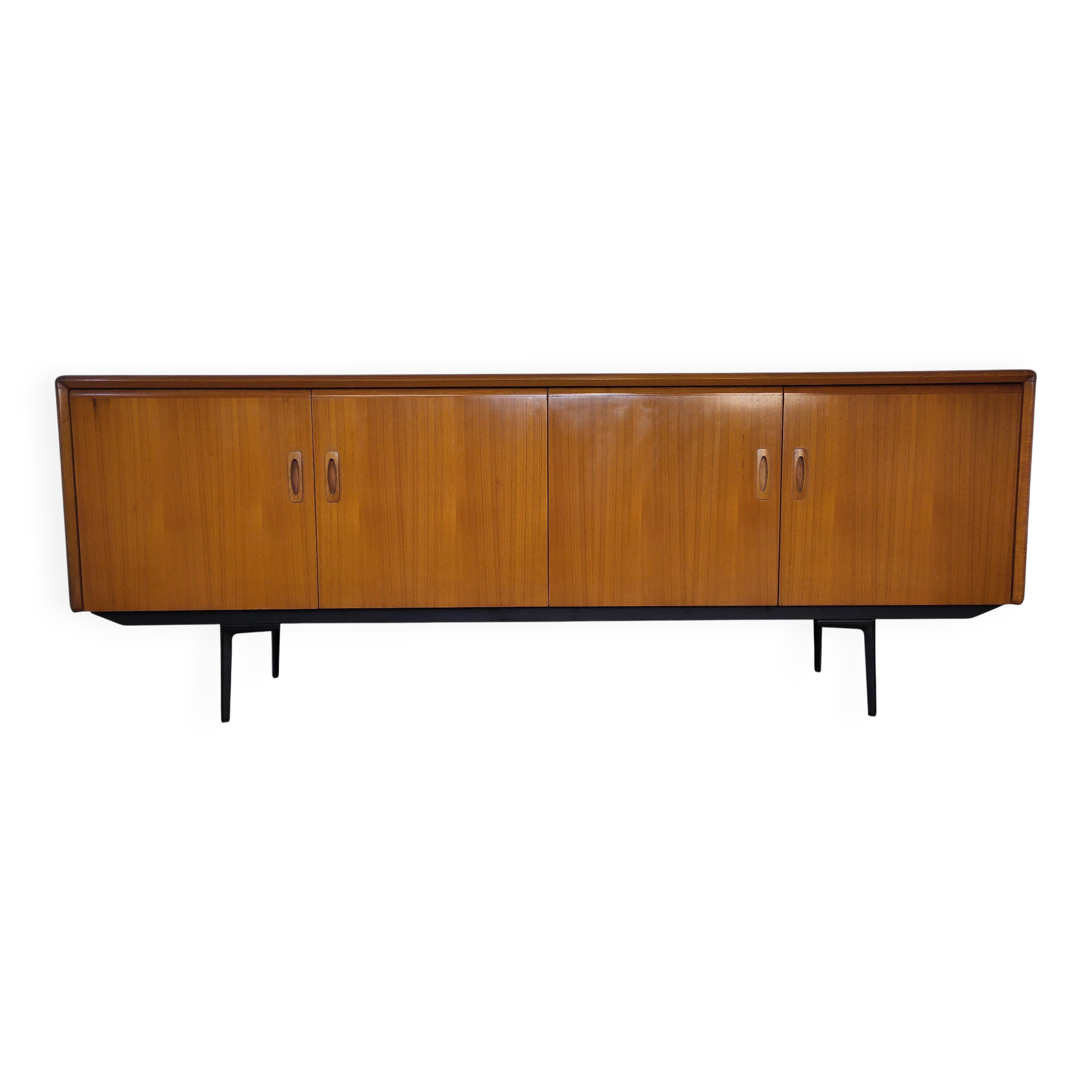 Scandinavian teak and metal sideboard