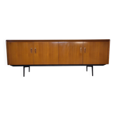 Scandinavian teak and metal sideboard