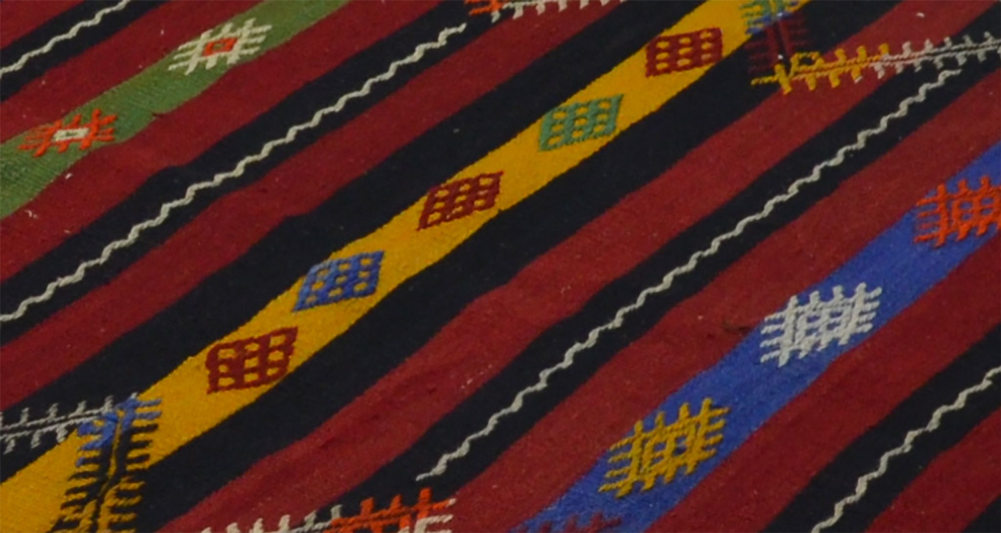 Anatolian handmade kilim rug 332 cm x 114 cm