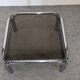 Space age tubular coffee table in smoked glass from the 60s/70s